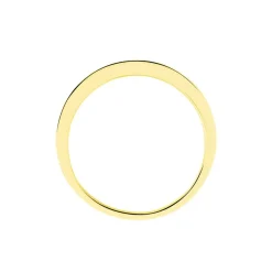Demi-alliance Or  Jaune  Valentine Diamant Synthetique
