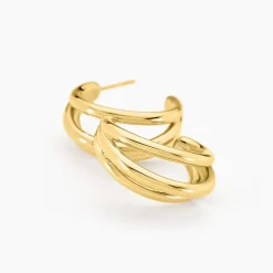 Demi-créoles Josephine Acier Doré