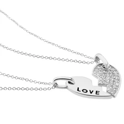 Duo De Colliers Argenc Caoimhe Oxyde