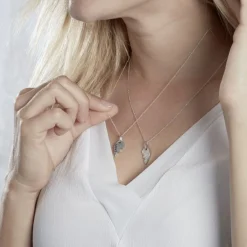 Duo De Colliers Argenc Caoimhe Oxyde