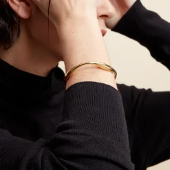 Jonc Gold Aura Acier Jaune