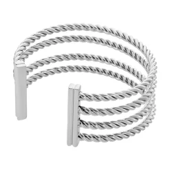 Jonc Ouvert Acier Blanc Galaad