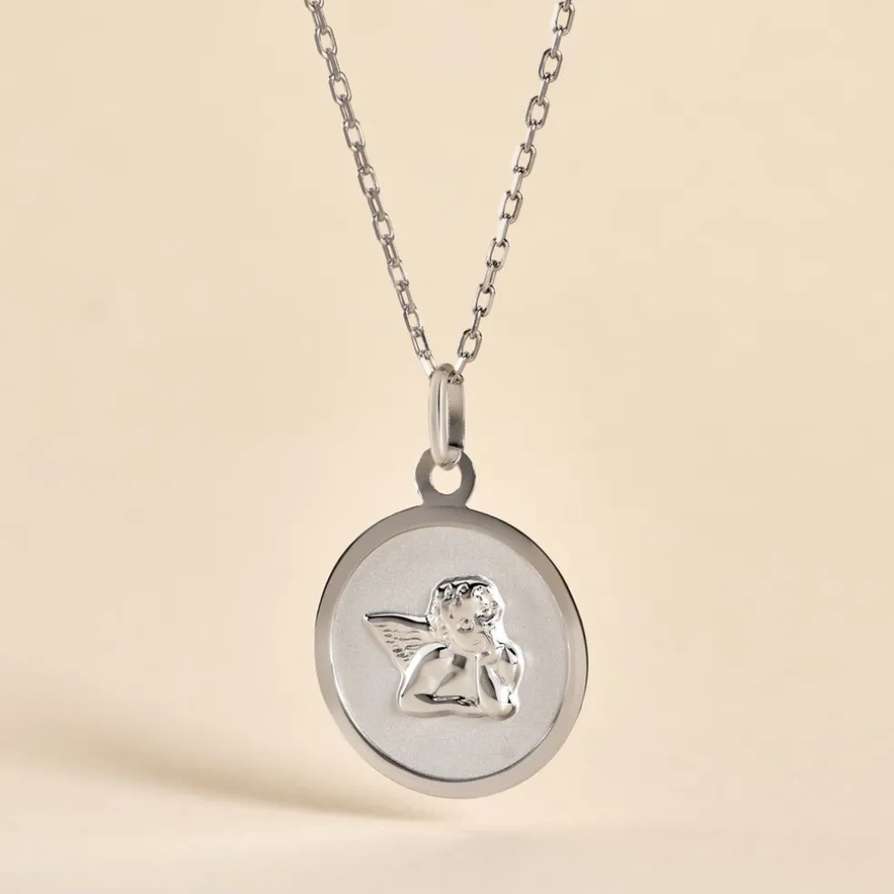 Medaille Or Blanc Hannae