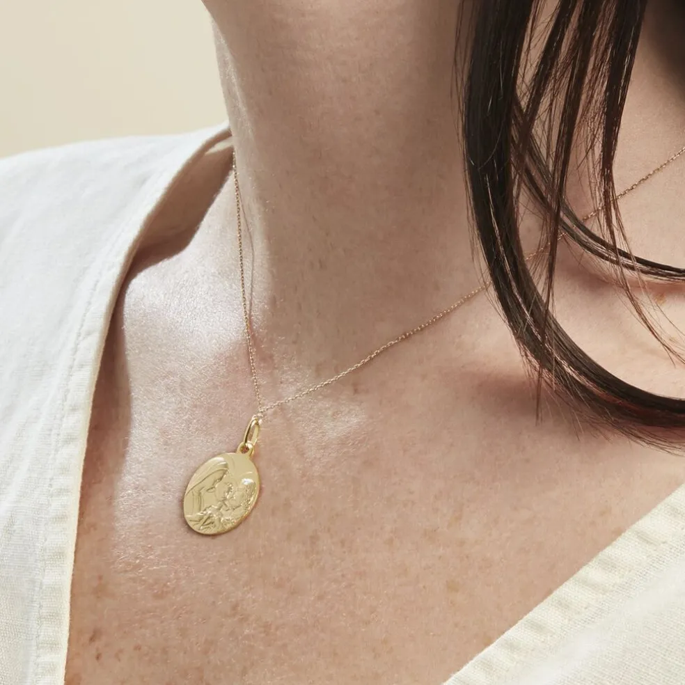 Medaille Or Jaune Sainte Famille