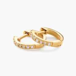 Mini Créoles Or Jaune Aryanna Diamants