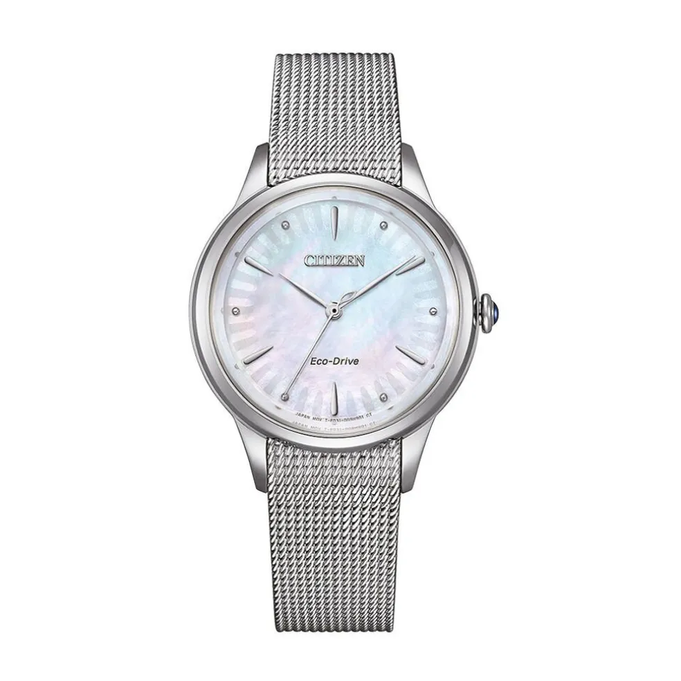 Montre Citizen L Nacre Blanche