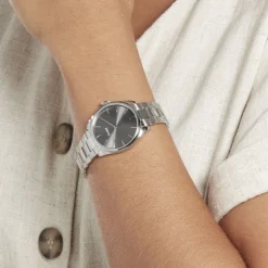 Montre Cluse Feroce Petite Acier Blanc