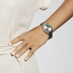 Montre Cluse Feroce Petite Acier Blanc