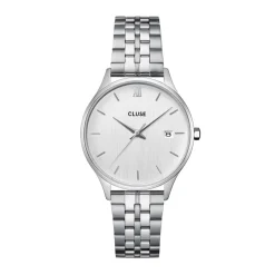 Montre Cluse Minuit Date Argenté