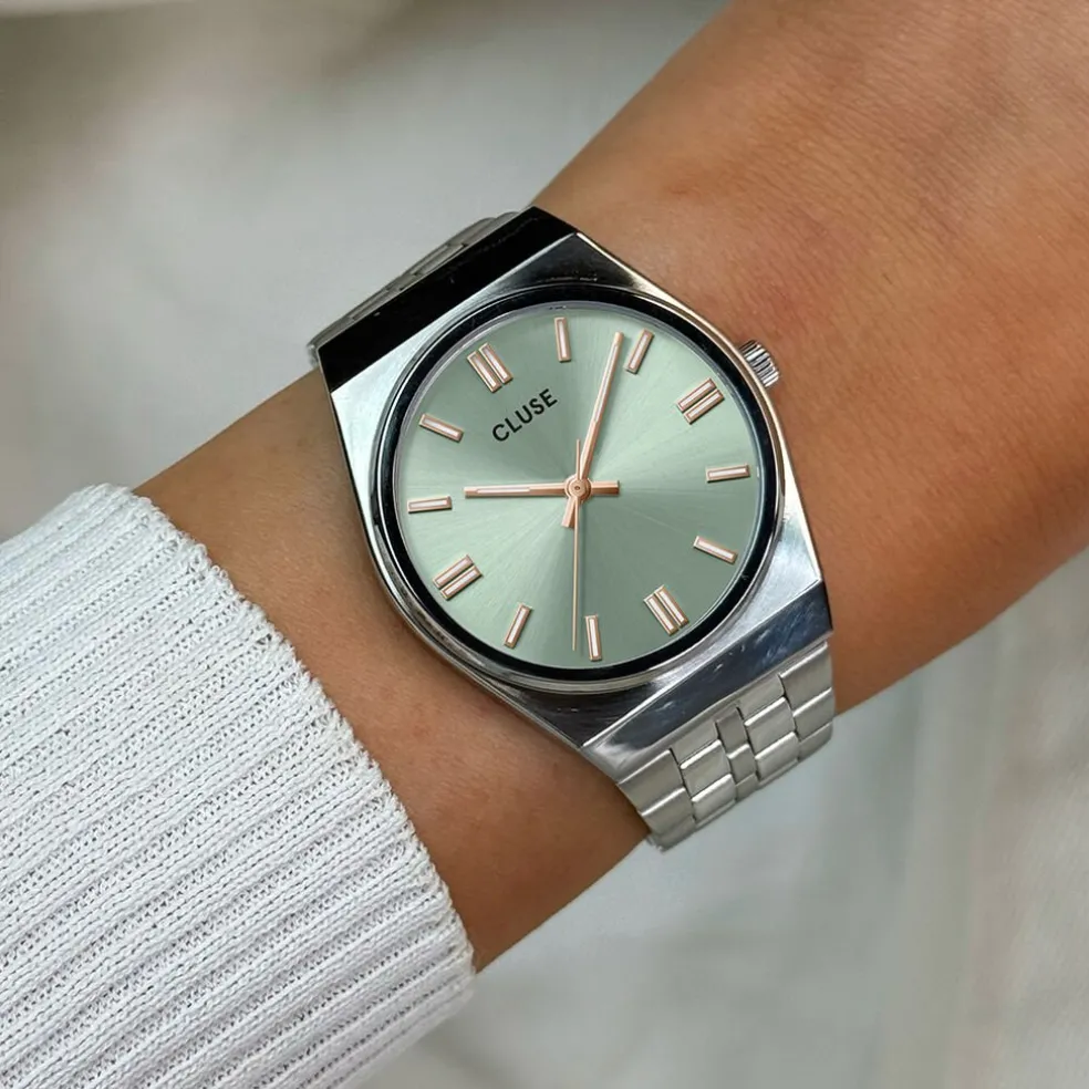 Montre Cluse Retro 70's Vert