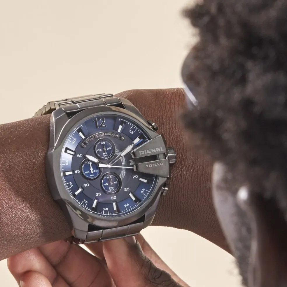 Montre Diesel Mega Chief Bleu