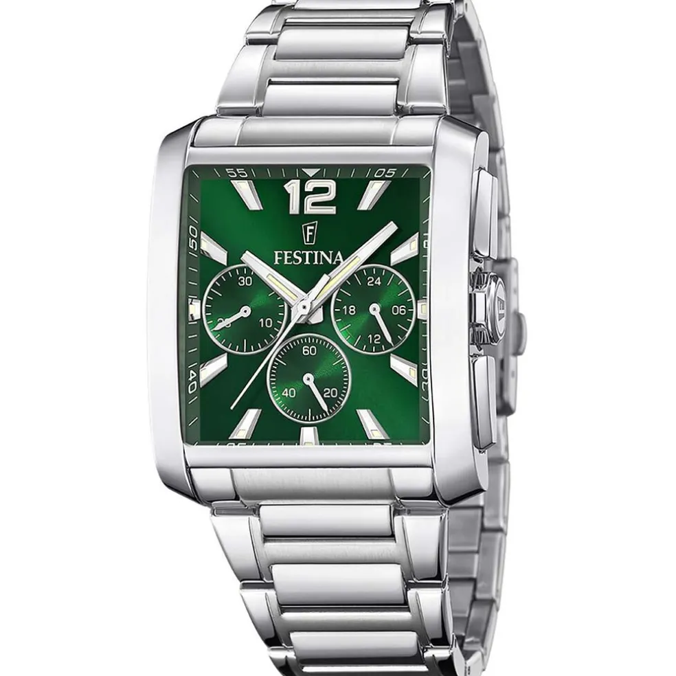 Montre Festina On The Square Chrono Vert