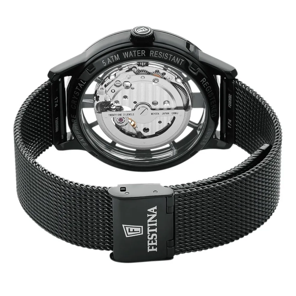 Montre Festina Squelette Blanc