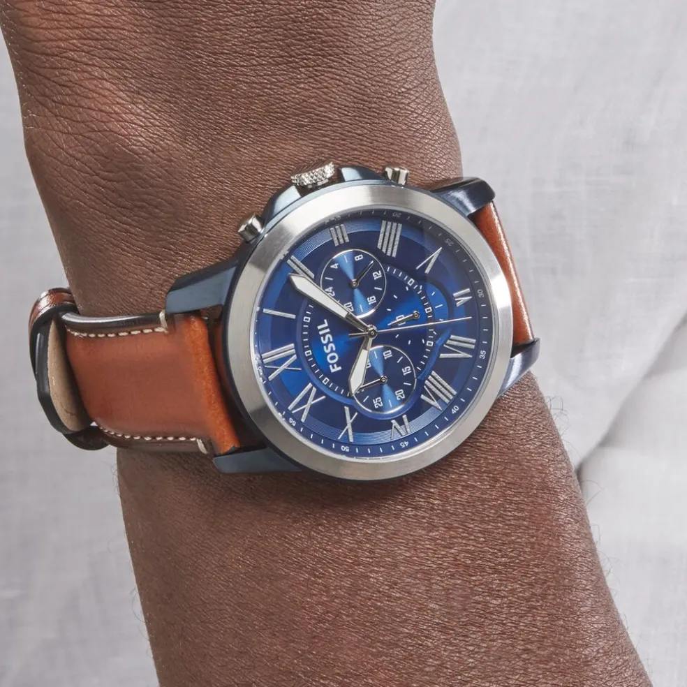 Montre Fossil Grant Bleu