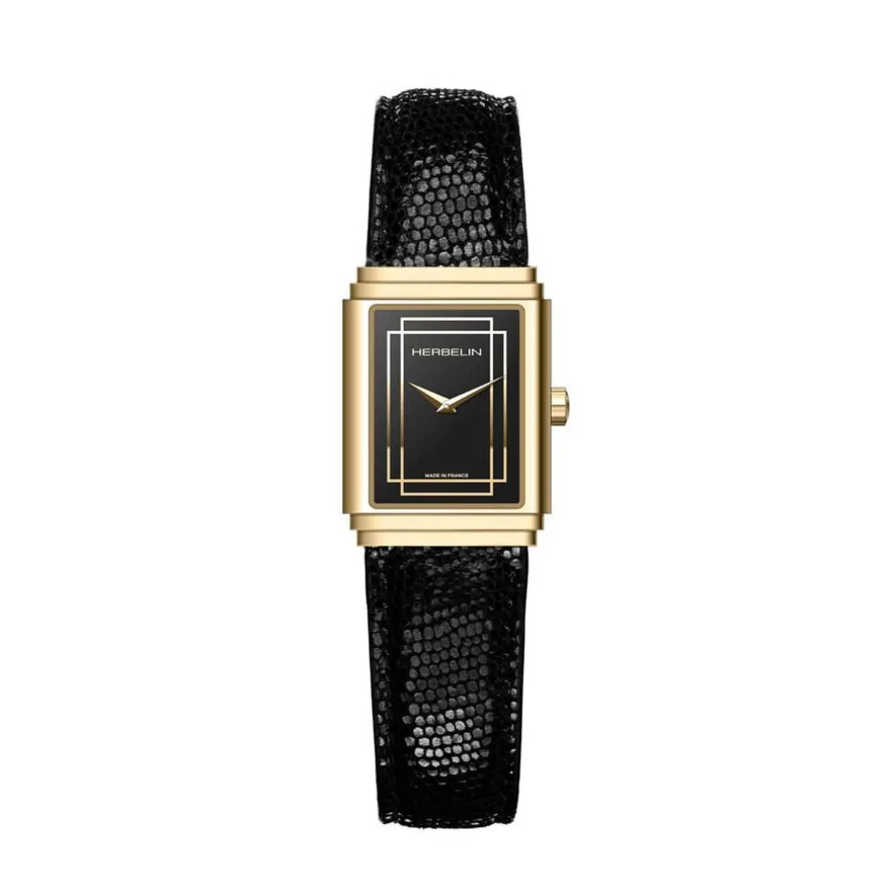 Montre Herbelin Art Deco Noir