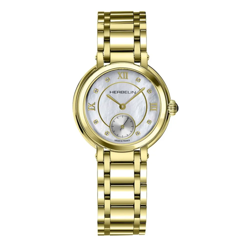Montre Herbelin Galet Nacre Blanche