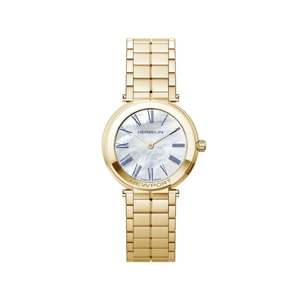 Montre Herbelin Newport Slim Nacre Blanche