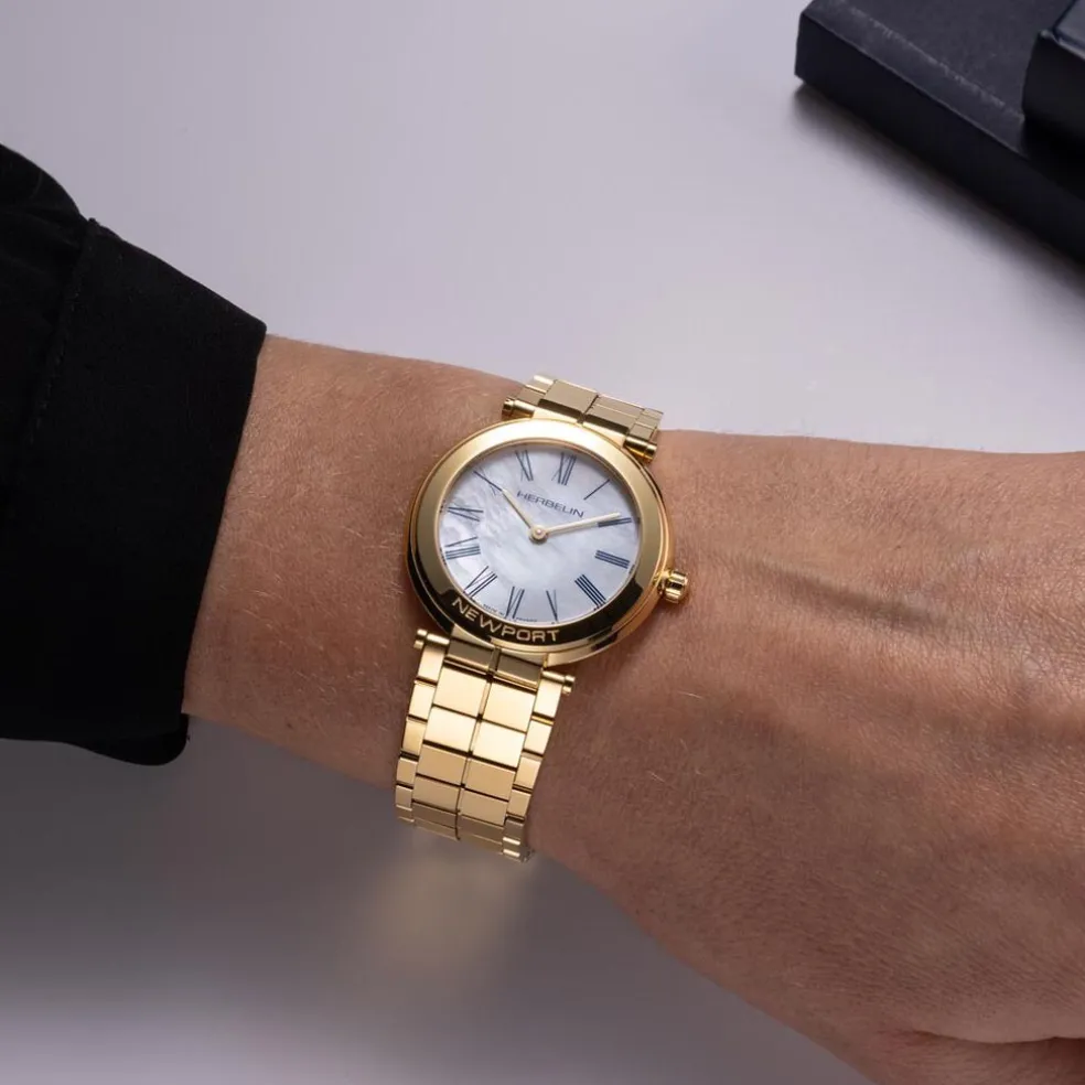 Montre Herbelin Newport Slim Nacre Blanche