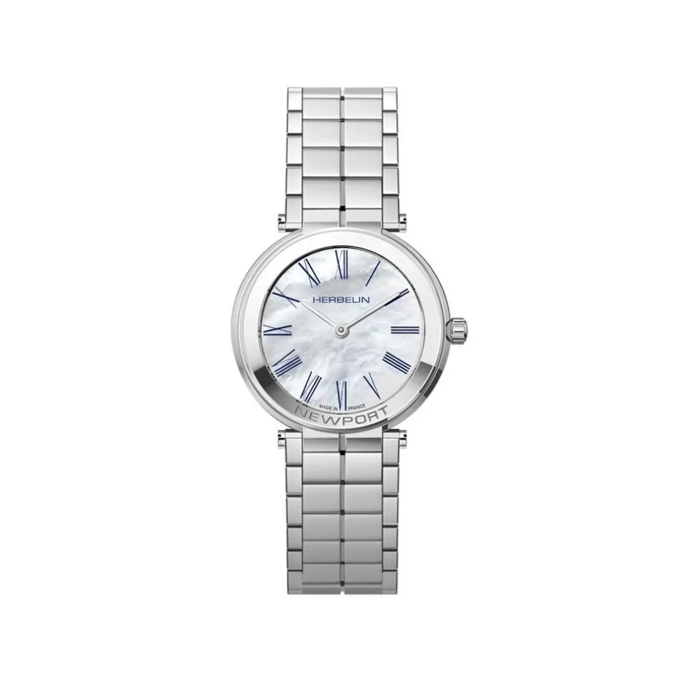 Montre Herbelin Newport Slim Nacre Blanche