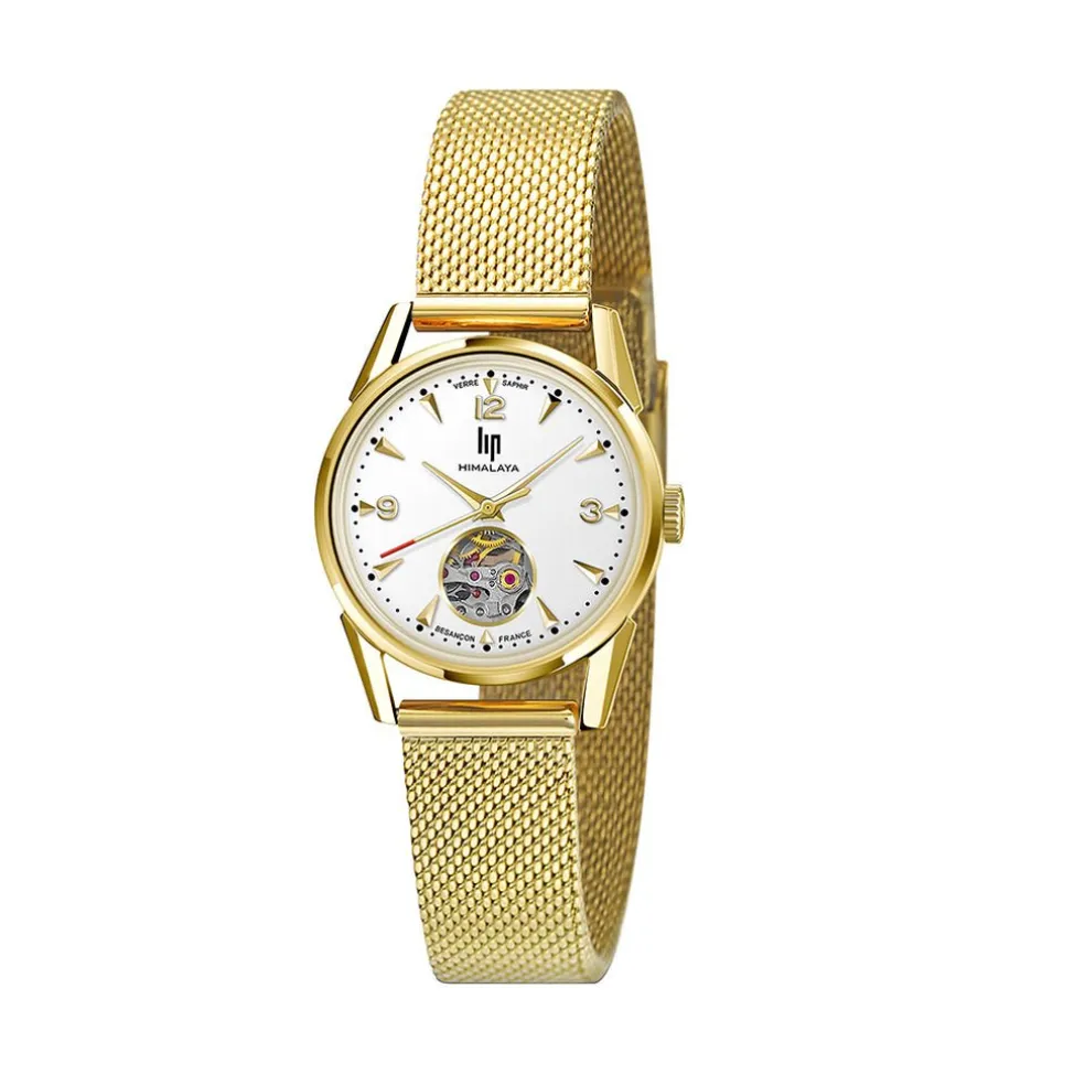 Montre Lip Himalaya C艙ur Battant Blanc