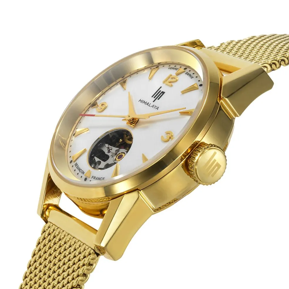 Montre Lip Himalaya C艙ur Battant Blanc
