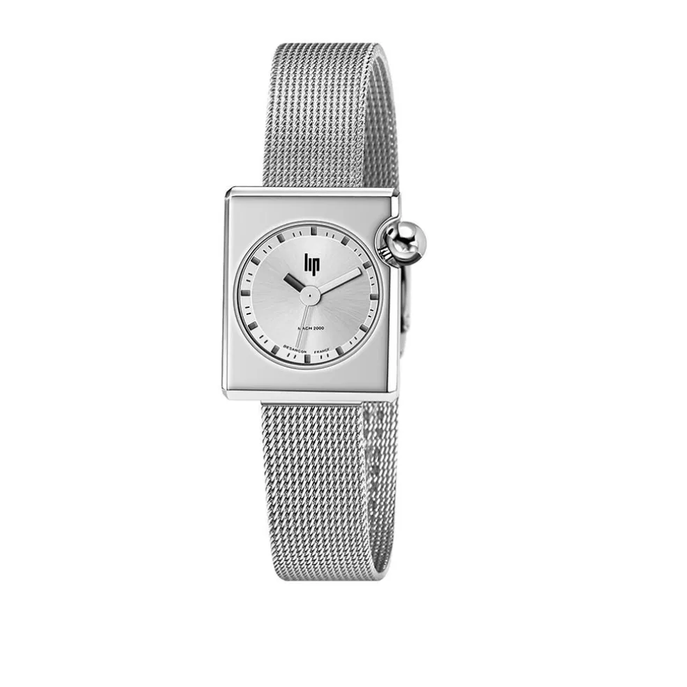 Montre Lip Mach 2000 Mini Square Argenté