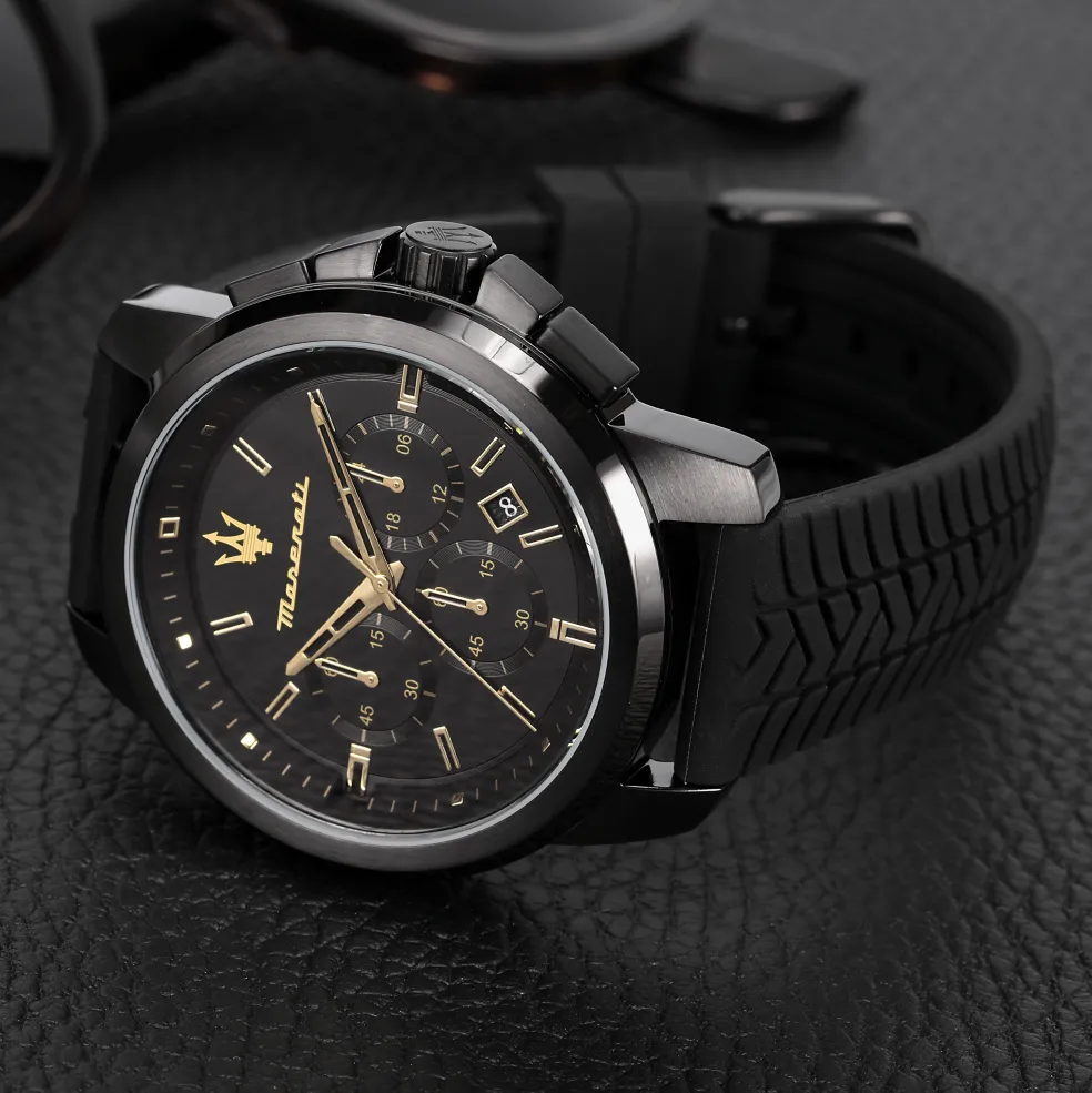Montre Maserati Successo Chrono Noir
