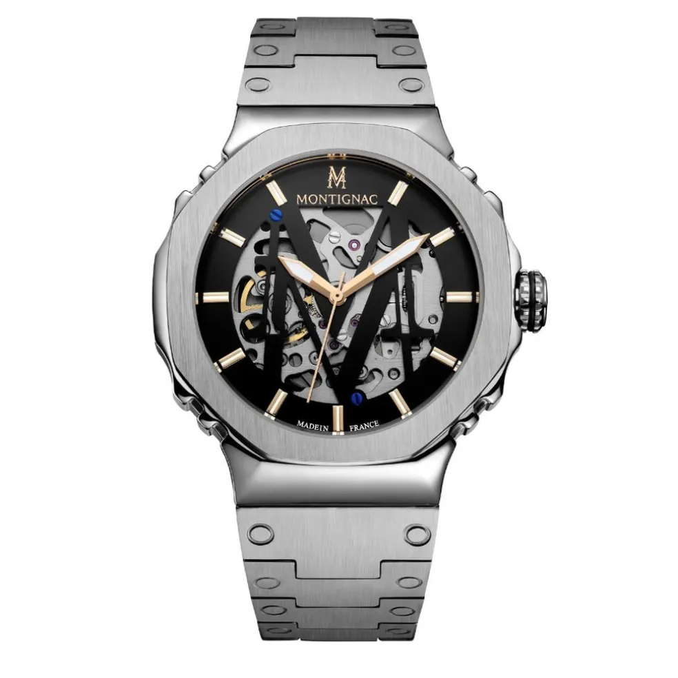 Montre Montignac Octagon Automatique Noir