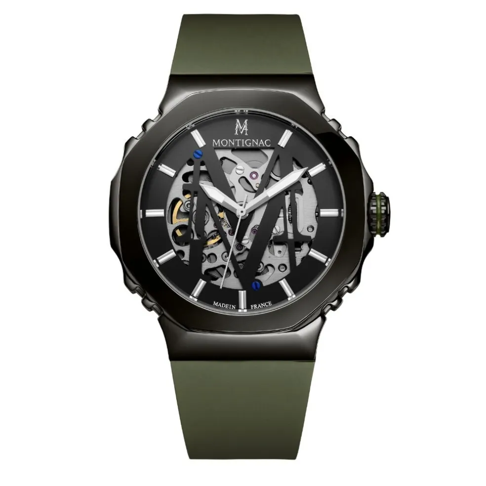 Montre Montignac Octagon Automatique Gris