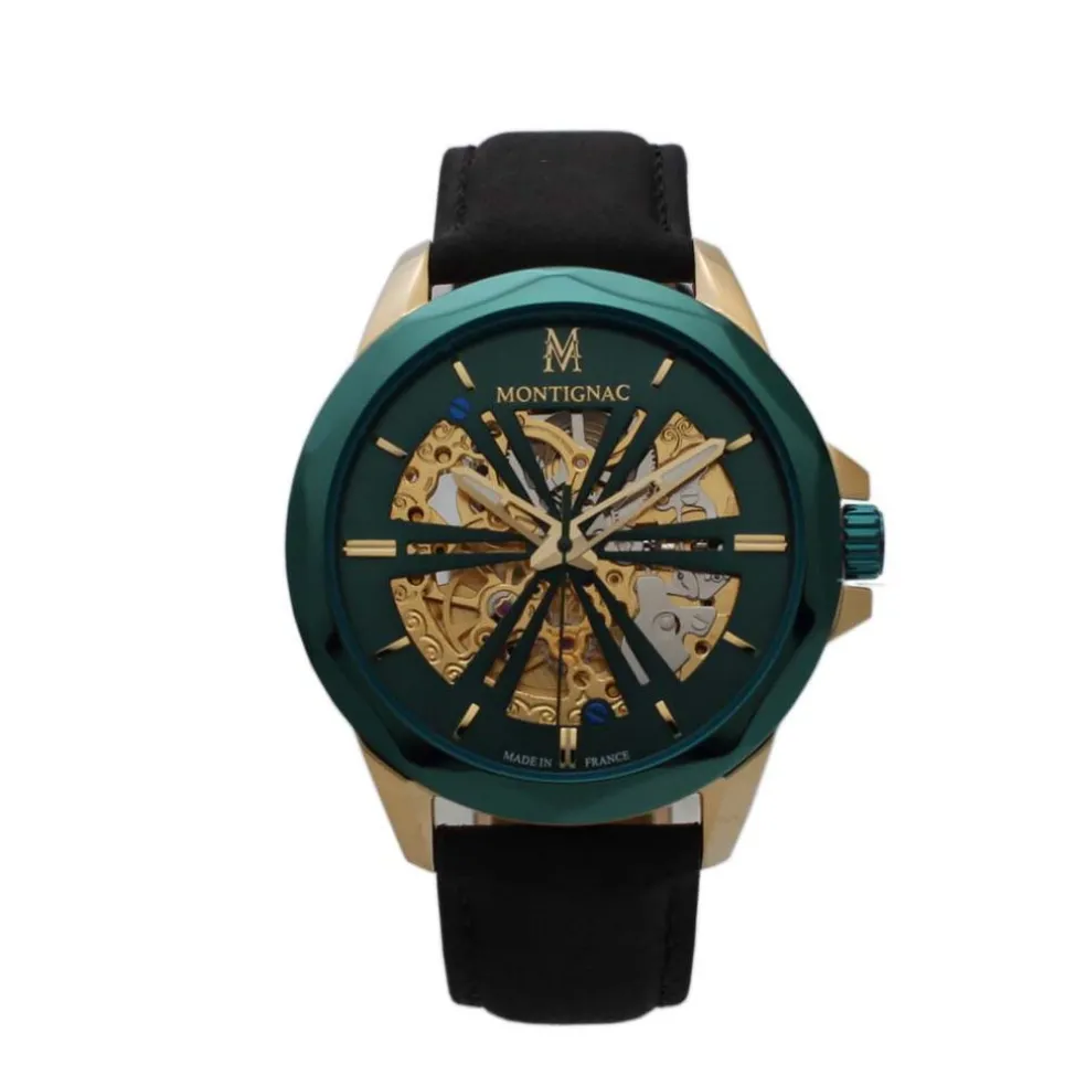 Montre Montignac Round Automatique Vert