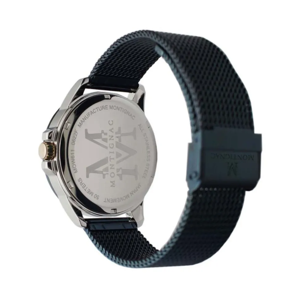 Montre Montignac Round Bleu