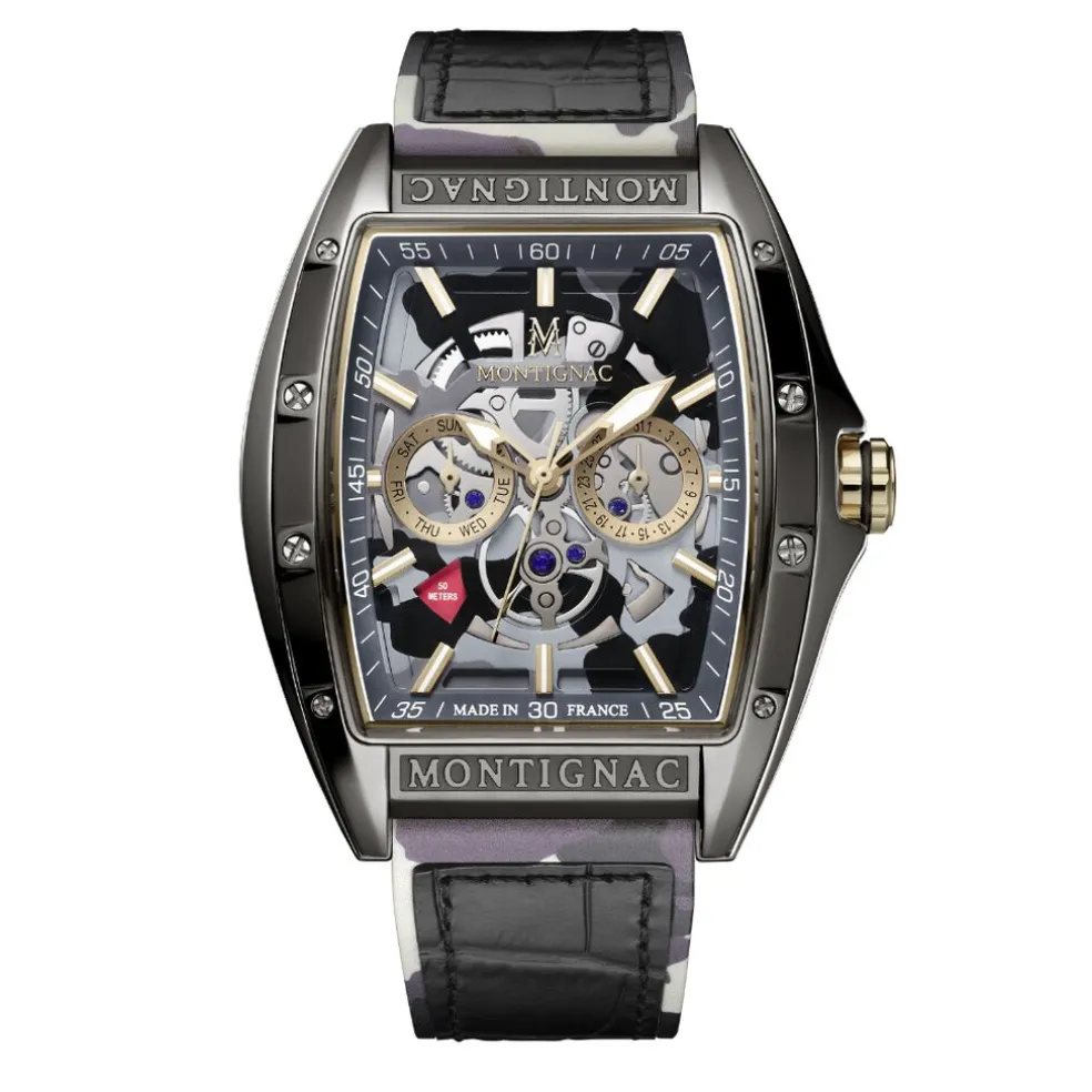 Montre Montignac Tonneau Noir