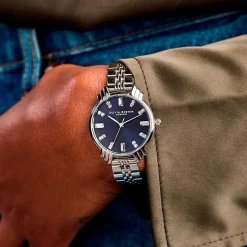 Montre Olivia Burton Art Deco Bleu