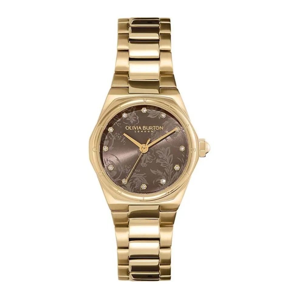 Montre Olivia Burton Mini Hexa Marron