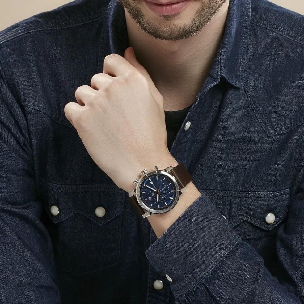 Montre Pierre Lannier Criterium Bleu