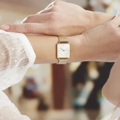 Montre Rosefield The Boxy Blanc