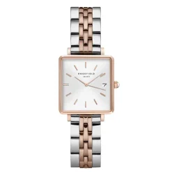 Montre Rosefield The Mini Boxy Blanc