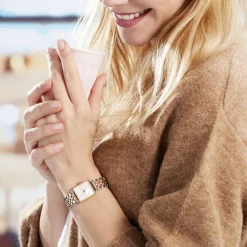 Montre Rosefield The Mini Boxy Blanc