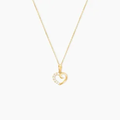 Pendentif Aereda Or Jaune Oxyde De Zirconium