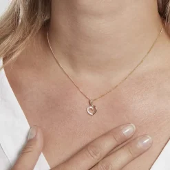 Pendentif Aereda Or Jaune Oxyde De Zirconium