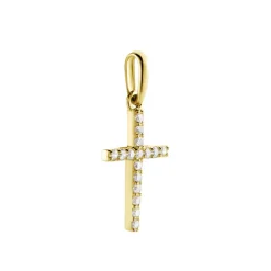 Pendentif Allen Or Jaune Oxyde De Zirconium