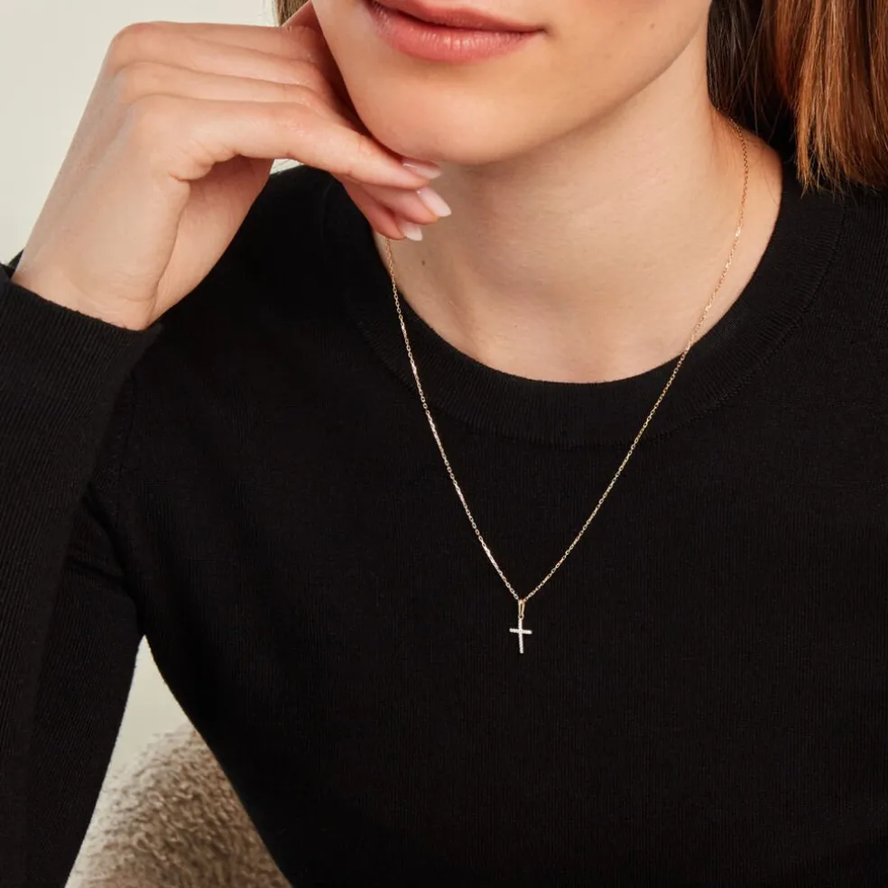 Pendentif Allen Or Jaune Oxyde De Zirconium