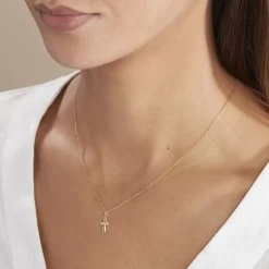 Pendentif Alyssa Croix Or Jaune