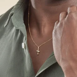 Pendentif Alyssa Croix Or Jaune