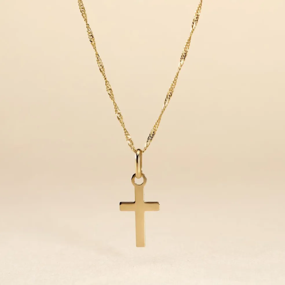 Pendentif Alyssa Croix Or Jaune