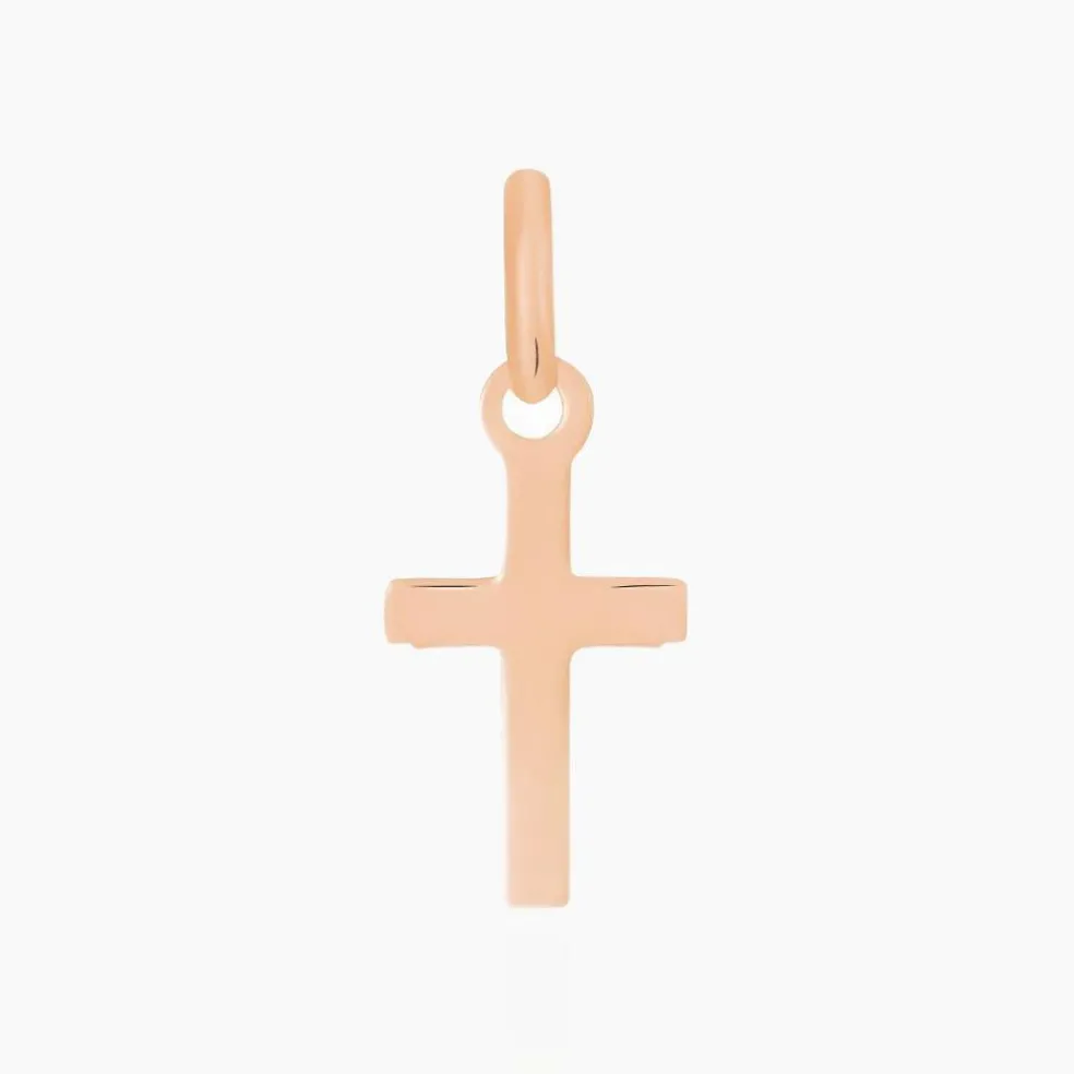 Pendentif Alyssa Croix Or Rose