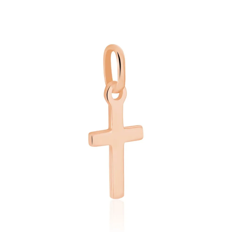 Pendentif Alyssa Croix Or Rose