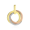 Pendentif Amaiur Or Tricolore Oxydes De Zirconium