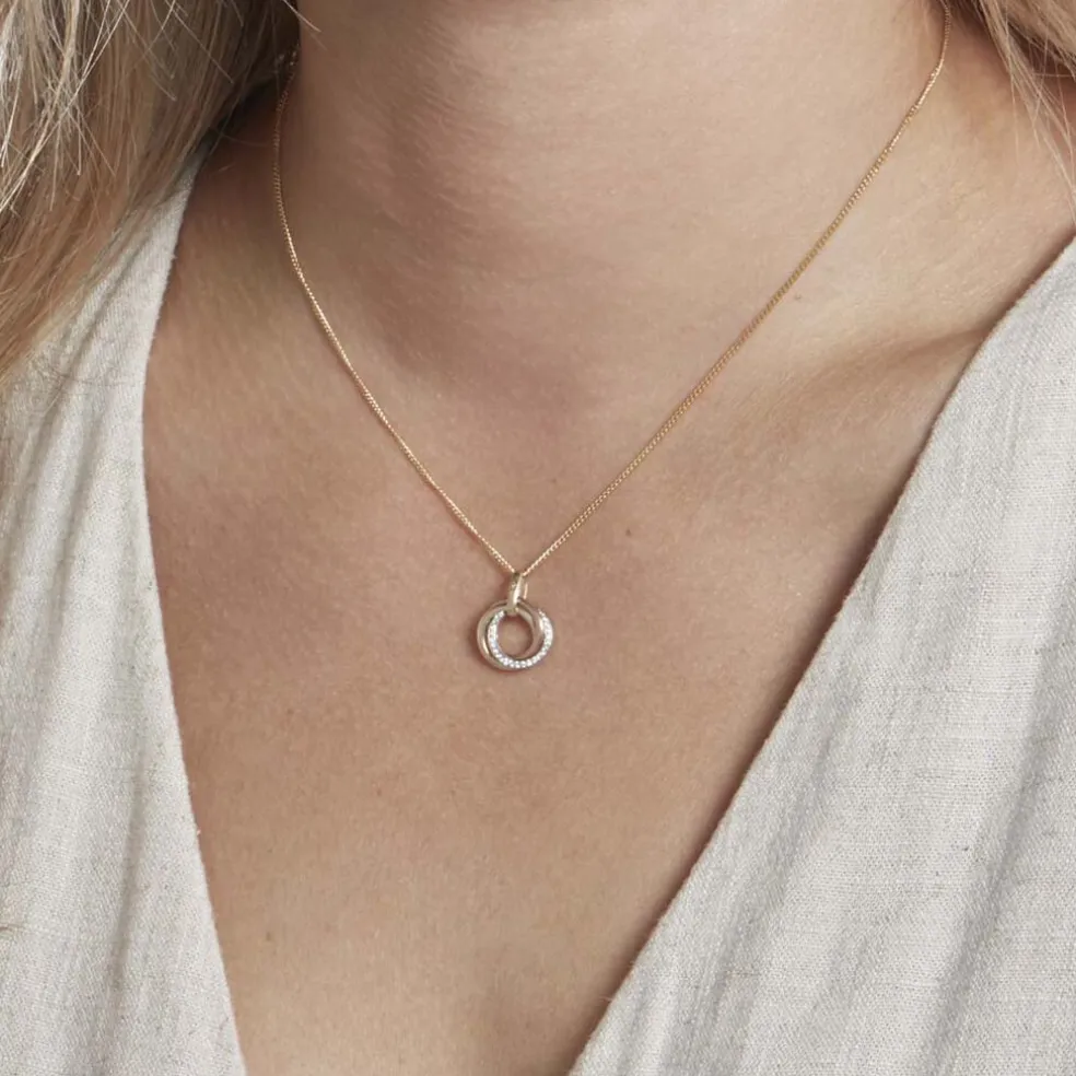 Pendentif Amaiur Or Tricolore Oxydes De Zirconium