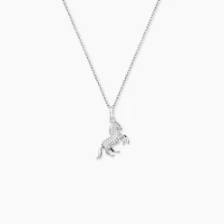 Pendentif Amelot Argent Blanc Oxyde De Zirconium